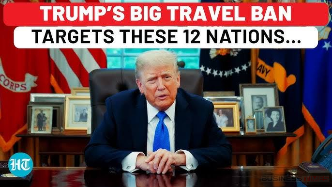 ১২ দেশের নাগরিকদের ওপর যুক্তরাষ্ট্রে প্রবেশে নিষেধাজ্ঞা