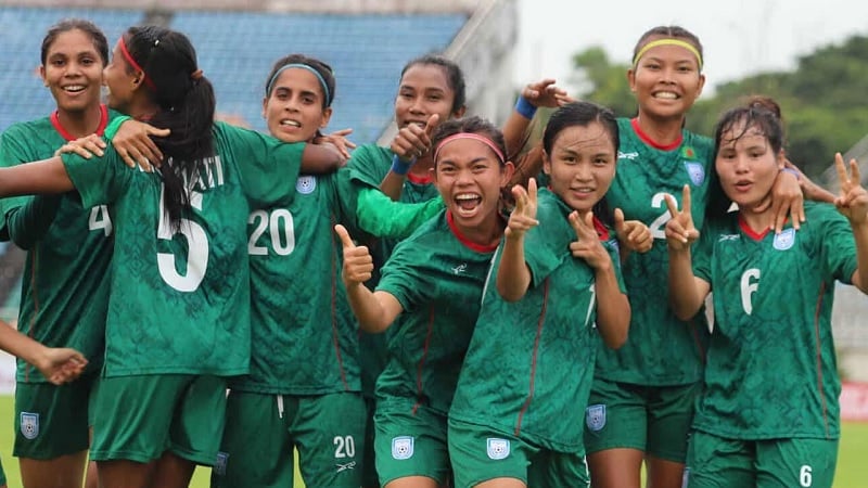 ঋতুপর্ণার জোড়া গোলে মিয়ানমারকে হারাল বাংলাদেশ