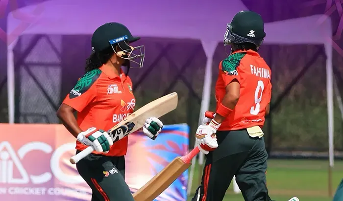 নারী এশিয়া কাপ রাইজিং স্টারস: বিশাল জয়ে ফাইনালে বাংলাদেশ