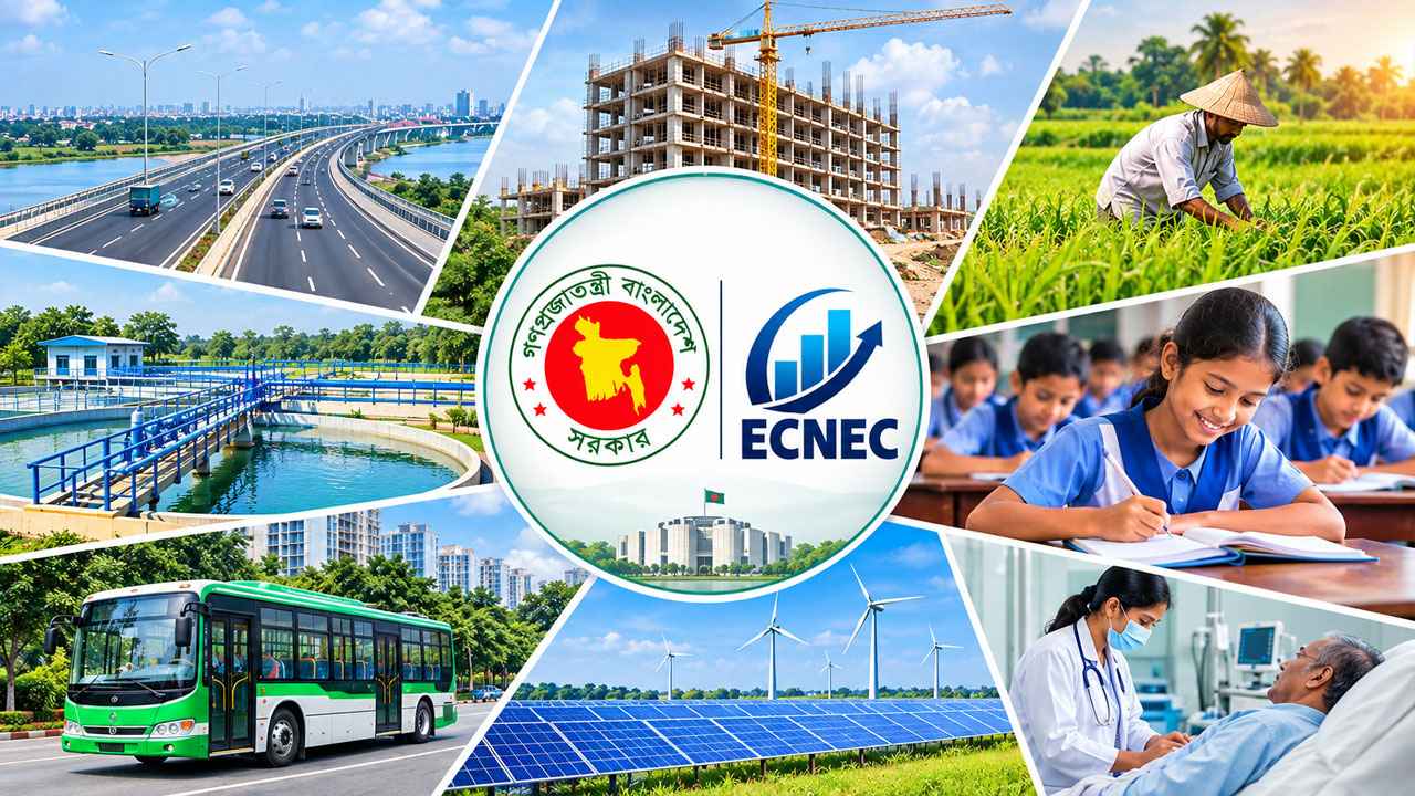 একনেকে ১৫ হাজার ৮২৩ কোটি টাকার ১৩ প্রকল্পের অনুমোদন
